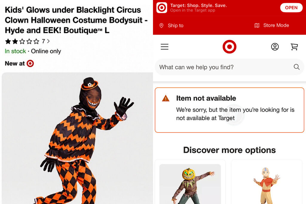 Target Pulls Kids Halloween Costume After Social Media Calls Out Bodysuit Resembling ‘Minstrel’ And Racist ‘Blackface’ Imagery