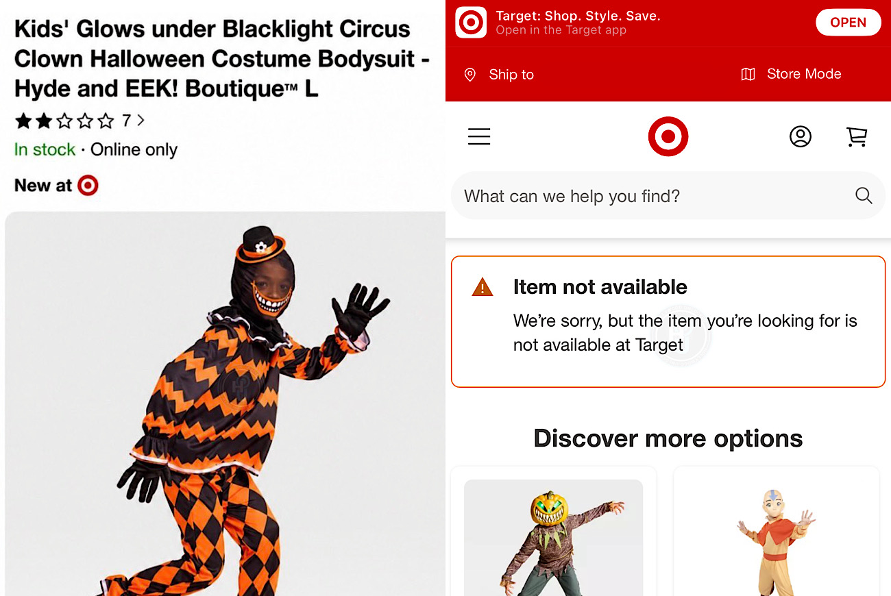 Target Pulls Kids Halloween Costume After Social Media Calls Out Bodysuit Resembling ‘Minstrel’ And Racist ‘Blackface’ Imagery