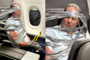Man Arrested After Being Duct-Taped To Seat On American Airlines Flight For Allegedly Spewing Racial Slurs, Vulgar Language In Belligerent Incident