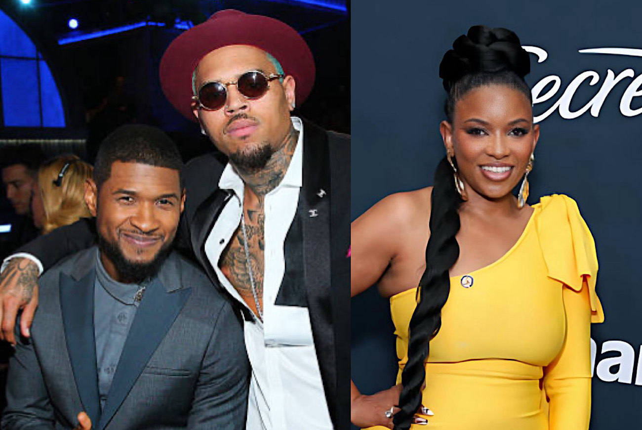 Texas Congresswoman Jasmine Crockett Presents Chris Brown And Usher With Congressional Record During R&B Tour Stop, Recognizes Decades-Long Careers And Contributions