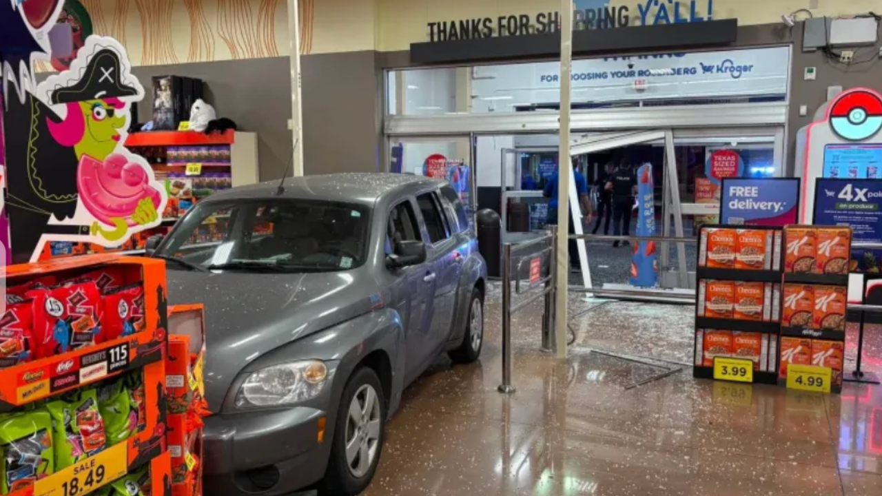 Texas Man Arrested After Police Say He Drove SUV Through Kroger Because He Needed to Use the Bathroom