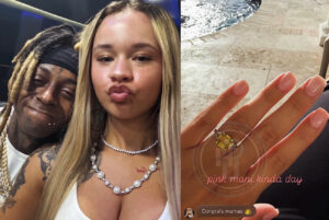Lil Wayne’s Fiancée Madi Cannon Flaunts Massive Yellow Diamond Ring After Rapper Confirms Engagement