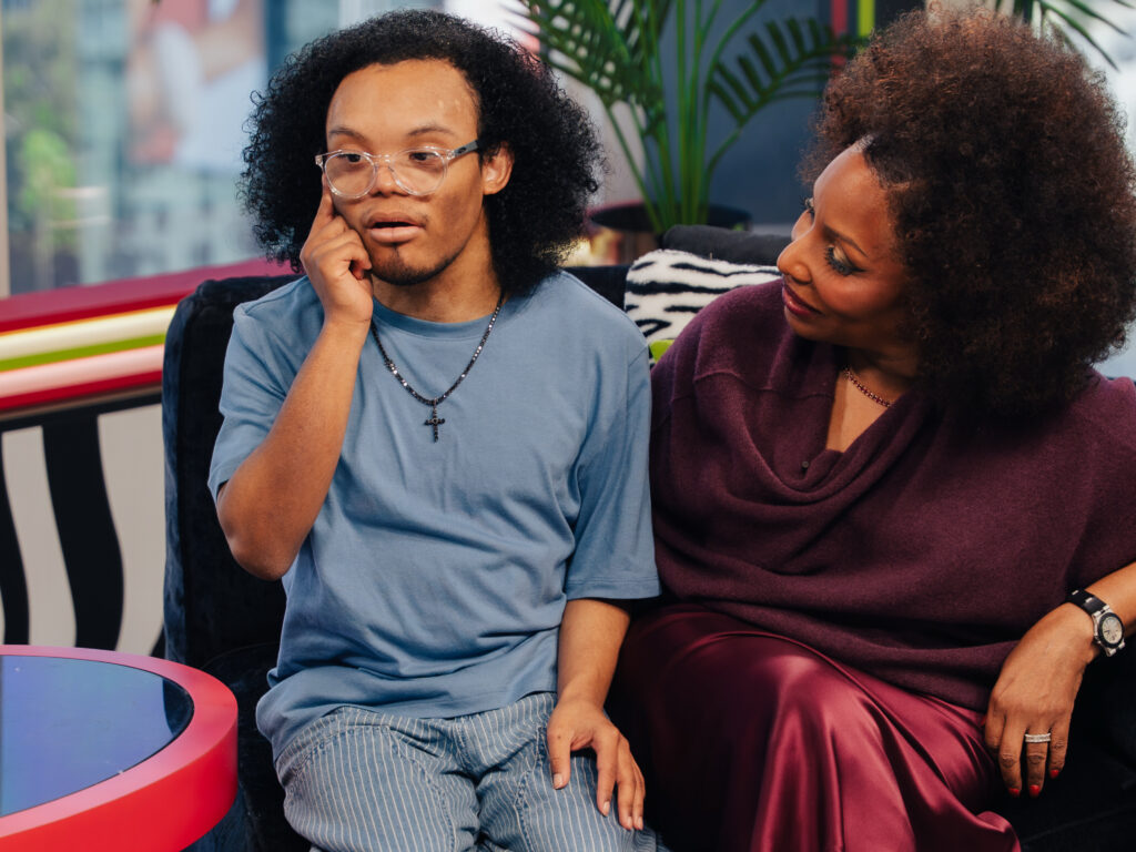Stephanie Mills And Son Farad J. Mills On 'The Jason Lee Show'