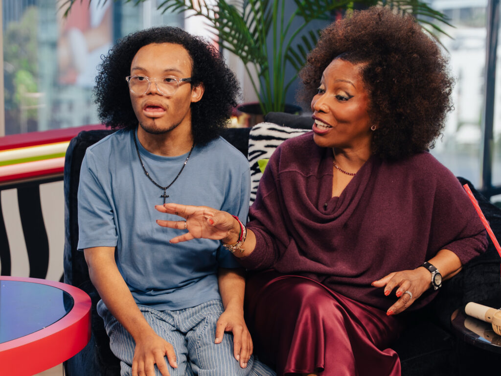 Stephanie Mills And Son Farad J. Mills On 'The Jason Lee Show'
